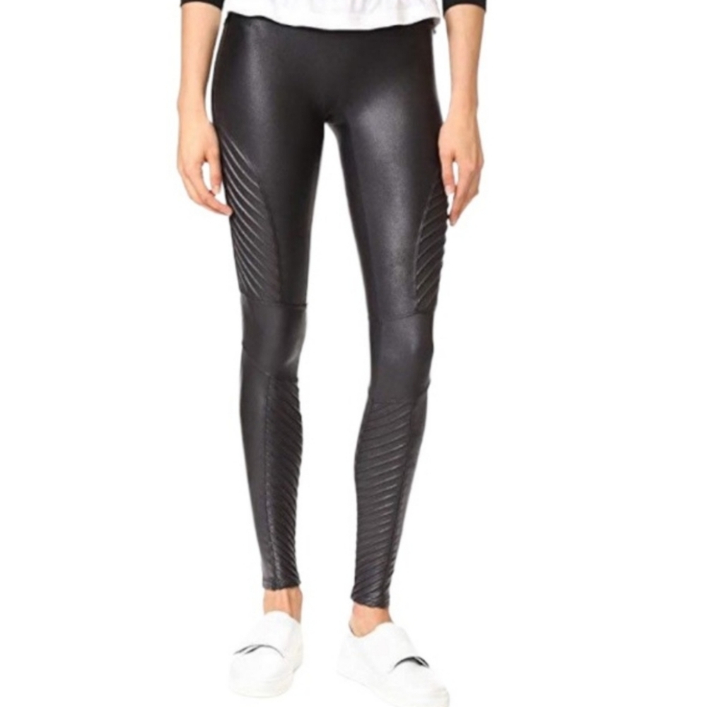 Spanx faux leather moto leggings‎